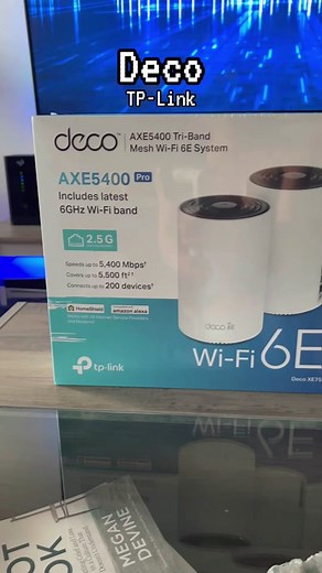 Level up your wifi speeds with this awesome addition to your gameroom, the Deco Mesh System from @tplink.us . I added my second device upstairs in my game room , where I usually get low Wi-Fi signals, and just wait until you see the improvement in my speeds. Watch the video till the end to be amazed!!! Link in bio and use code 10MERMZ to save! #partner #decomeshwifi, #meshwifi #decowifi6e #tplink