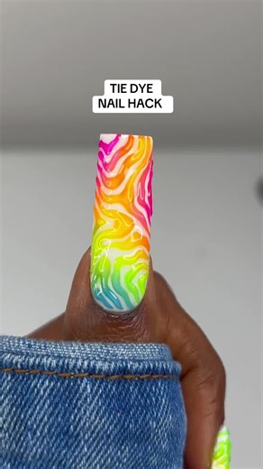 Tye Dye Nail Hack Tutorial