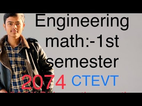 Engineering mathematics 1st sem ctevt || Ctevt engineering mathematics || 1st semester mathematics