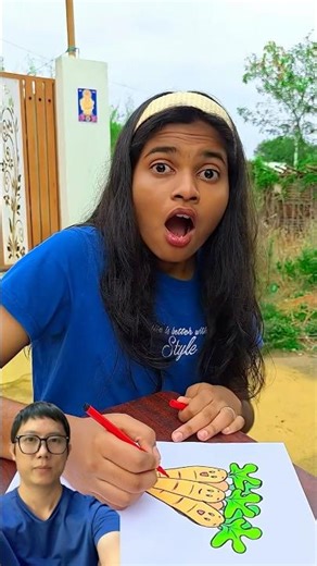 Tranh vẽ cà rốt của em gái #trendingshorts #trendingvideo #shorts #shortsviral #viralshorts