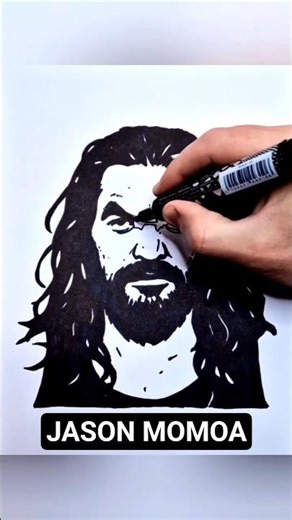 Easy Sketch "Jason Momoa" 😲 #drawing #drawingprocess #facetutorial #face #facedrawing #turorial #art