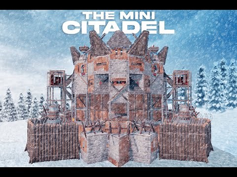 🏰The Mini Citadel🏰 • 4-6 Man Base • Insane Mountain Roof • Rust Base Build Tutorial