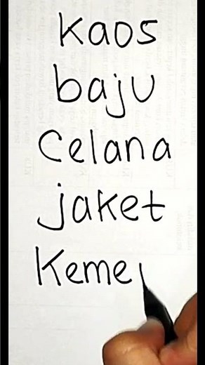 Learn to Write and Read Clothing Names #writing #reading
