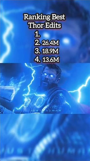 Top 4 Best Thor Edits Ranked ⚡🔥 Which is #1?