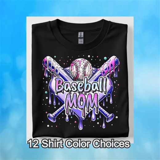 Baseball Mom Drip Shirt – Drip Baseball Tee, Streetwear Graphic T-shirt, Unisex Baseball Fan Shirt, Game Day Style. Baseball Shirt - Etsy
