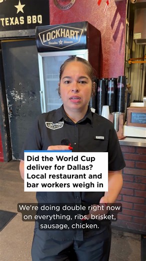 Has the World Cup boosted business for North Texas bars and restaurants? We asked restaurant staff across Dallas-Fort Worth how things have been going. Some are doubling up on their food and beverage inventory to better serve visitors while others aren't as busy as they expected. 🔗 Read more news at Dallasnews.com (🎥: Shannon Worley / Video producer)