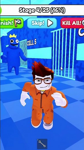 RAINBOW FRIENDS PRISON RUN! #roblox #games #rainbow #shorts