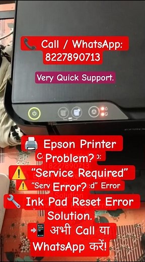 How To Reset Epson L3210 Printer || L3210 Red Light Blinking Solution