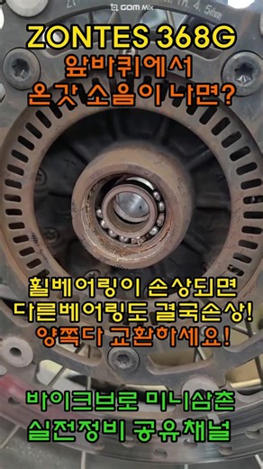 If the front wheels of the Zontes 368G are making all sorts of noises—squeaking, squeaking, and o...
