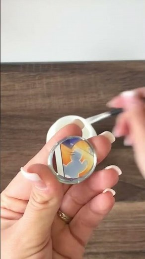 DIY Magnete basteln aus Glasnuggets #diy #basteln #magnet #glasnuggets