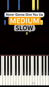 Never Gonna Give You Up 🕺 (MEDIUM SLOW Piano Tutorial) | Rick Astley Never gonna give up the rickroll. #pianotutorial #rickastley #pianotok #mediumPiano | Universal Piano