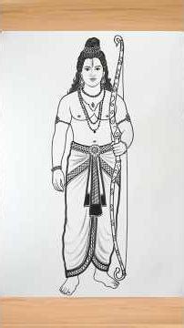 “Easy Lord Ram Drawing Step by Step | Jai Shri Ram Art”#drawing #art #ram