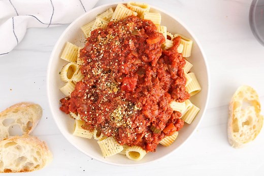 TVP Bolognese Sauce - Plant Based Jess