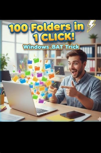 Stop Clicking! Auto Create Multiple Folders in Seconds 🖱️➡️⚡ #ytshorts #youtubeshorts