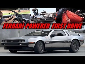 Ferrari POWERED DeLorean First Drive!
