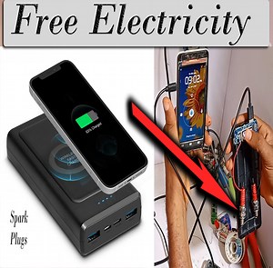 Free Electricity Energy Generator With Spark Plugs And Power Bank Home Made | Fk Tech