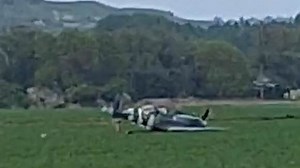 WW2 Spitfire crash lands in Kent just days before VE Day