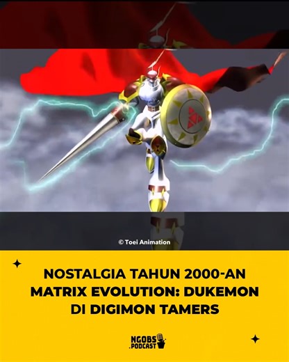 Podcast Ngobs on Instagram: "Digimon Tamers tayang di jepang pada April 2021 hingga Maret 2002. Series ini hadir sebagai anomali yang dengan membawakan tone cerita yang lebih gelap dan filosofis dibanding pendahulunya. Fakta uniknya, naskah seri ini ditulis oleh Chiaki J. Konaka, sosok di balik anime psikologis "Serial Experiments Lain", yang menjelaskan mengapa perjalanan Takato dkk. terasa sangat emosional dan penuh konflik eksistensial. Dengan sistem kartu "Digi-Modify" yang ikonik, Tamers be
