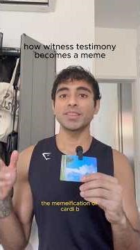 how witness testimony becomes a meme #videoessay