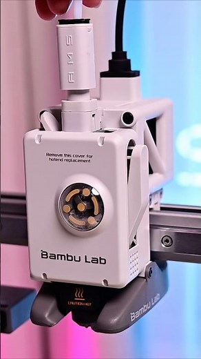 QUICK cleaning of the nozzle on the Bambu Lab A1 mini ⚡ #shorts #3dprint #A1mini #bambulab #3dpri...
