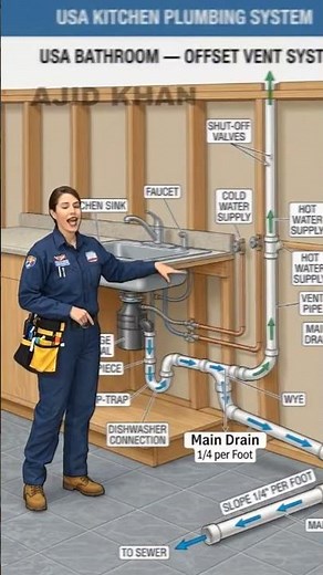 Kitchen Sink Drain, Trap & Vent System Explained Clearly