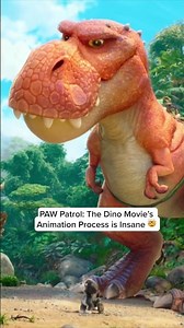 Watch how these dinos and doggos come to life! 🤯 #PAWPatrolMovie is hitting your screens Thursday!
