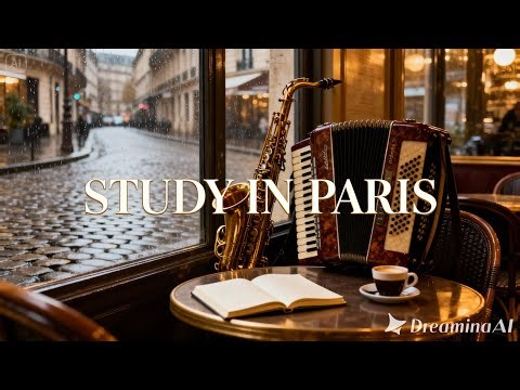 Parisian Café Lo-Fi | Saxophone & Accordion for Studying