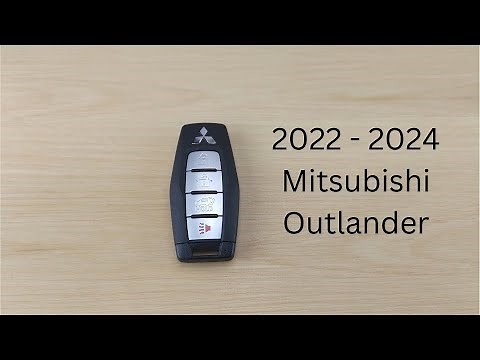 How To Replace or Change Mitsubishi Outlander Remote Key Fob Battery 2022 - 2024