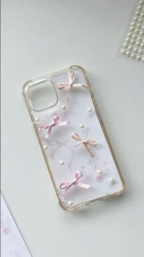 Easy DIY ideas - Bow phone case | Aesthetic Phone Case