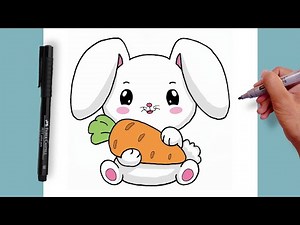 How to Draw a Cute Bunny Easy Step-by-step | Easter Drawing Tutorial