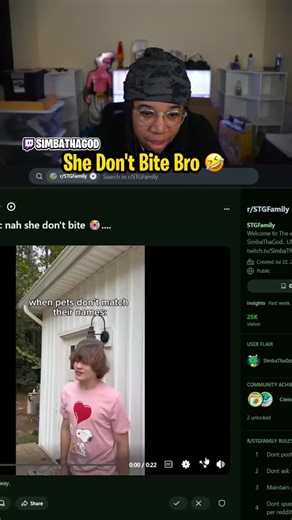 SimbaThaGod Clips on Instagram: "She Don't Bite Bro 🤣"