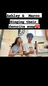 Ashley x Marco singing their fav song ❤️ #ashleysarmiento #MarcoMasa #AshCo | Cris Mea Redoblado