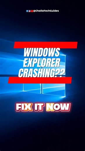 How to fix Windows Explorer Crashing issue 🖥️