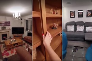 Mum reveals secret cinema room hidden behind bookshelf and people are stunned