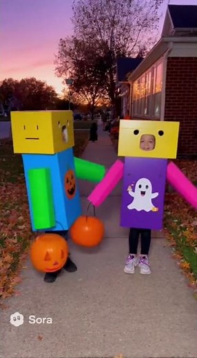 Roblox giants go trick-or-treating #halloween #costumes #roblox