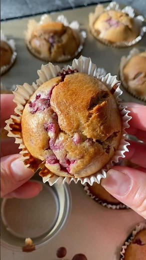 Raspberry Muffins | Sugar-Free Muffins | Healthy Baking (Day 4)