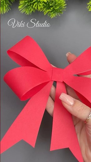 How to Make a Perfect Paper Bow – Easy DIY Tutorial! 🎀 #paper #craft #shorts
