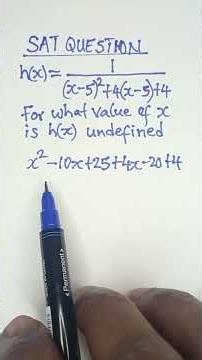 Can You Find The Value of x Making This Expression Undefined?