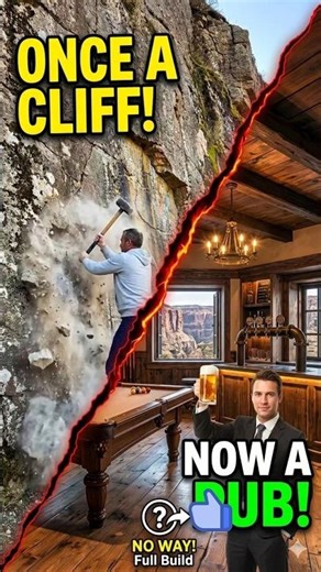 Most Insane Man Cave Ever? Building a Pub Inside a Mountain