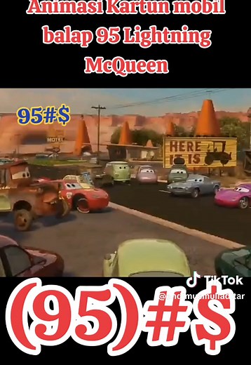 Animasi Kartun Mobil Balap 95 Lightning McQueen
