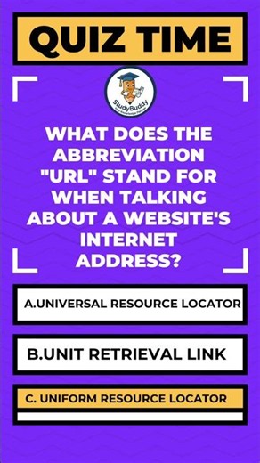 What Does URL Actually Stand For? 🌐💻 Quiz Time #shortsfeed