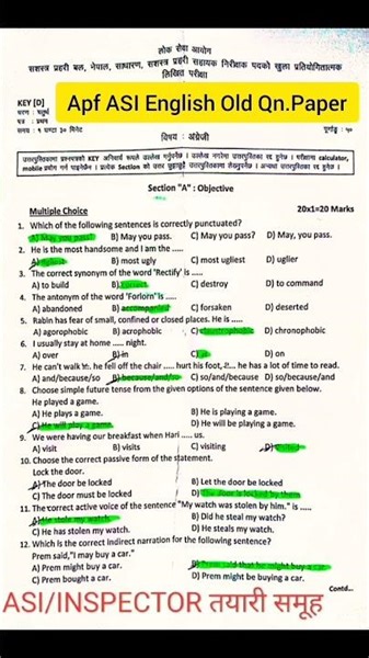 Apf ASI/Inspector English Old Question Paper Solve #shorts #feedshorts #ApfEnglishLoksewaOldqn