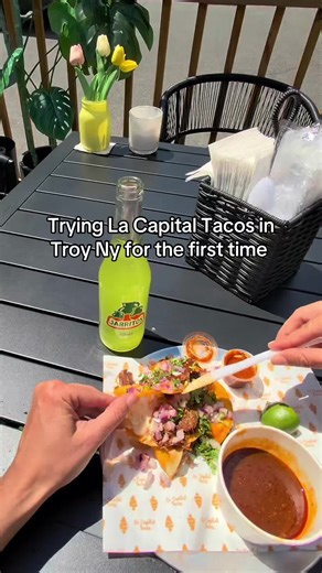 Jocelyn visited La Capital Tacos in Troy, NY and was absolutely blown away 🌮🔥 From the second she walked in, the staff was super friendly and accommodating, the service was FAST, and the atmosphere felt comfortable and welcoming 👏🏼 Now let’s talk about the food. The Birria tacos were TO DIE FOR 🤯 Especially with the beef brisket. Everything blended together perfectly the flavor, the texture, the sawwcee lol. unreal 🔥🌮 If you’re looking for a taco spot around the 518, this place is 100% wo