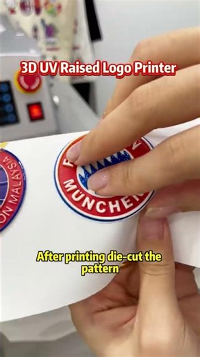 3D UV Raised logo printer,do you like it?