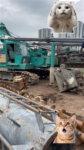 Máy xúc Komat’su cần dài lắp cần cho máy khoan dẫn #mayxuc #excavatortruck