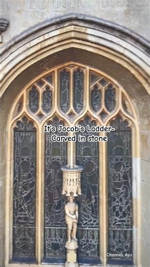Bath Abbey’s “Jacob’s Ladder” – Angels to Heaven 🪜🏛️ #uk #travel #shorts