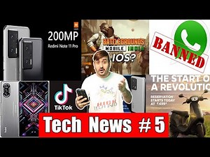 REDMI NOTE 11 PRO WITH 200MP CAMERA, TIKTOK 3 BILLION, APPLE FREE EARPODS, POCO F3 GT - TECH NEWS #5