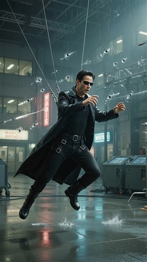 They used dozens of cameras to film this scene from The Matrix