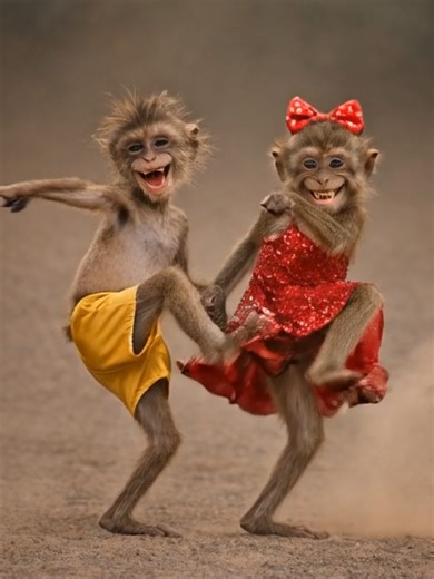 Adorable Monkey Love Dance Compilation