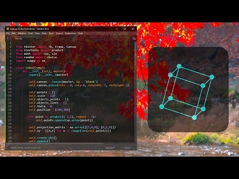Cubo Giratorio en Python - No Talking